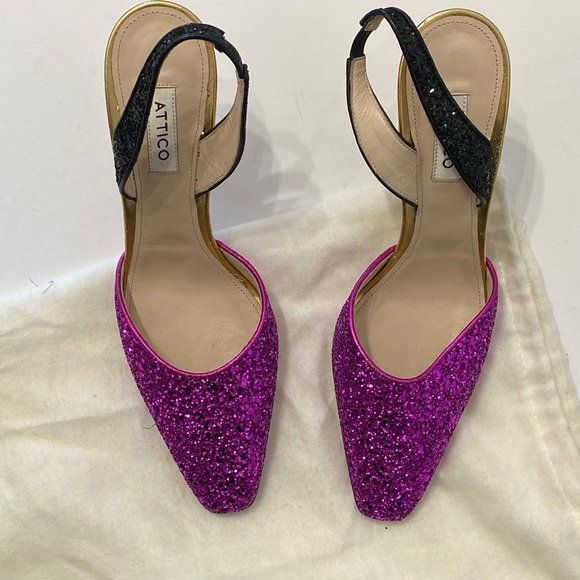 Brand new Attico glitter sling back shoes - Picture 3 of 4